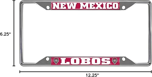 Vista 22 de FANMATS Marco de matrícula de metal cromado NCAA