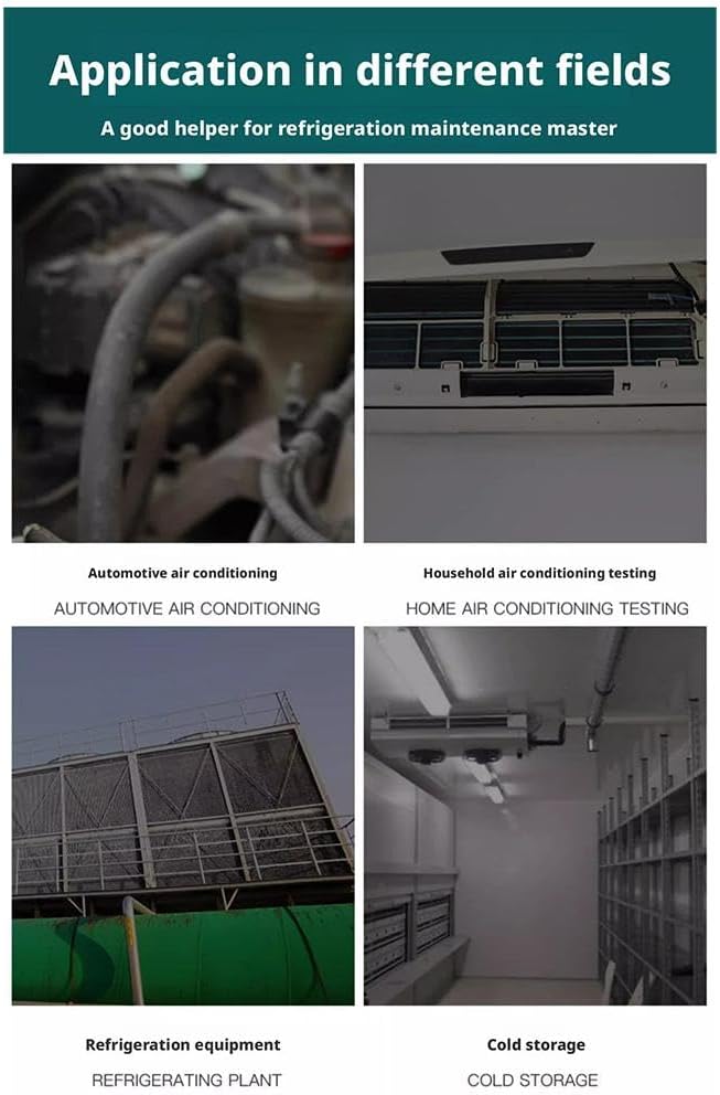 Refrigerant Recovery Special Valve, High and Low Pressure Horn Valve Explosion-Proof Switch, 30CM Length Copper Tube
