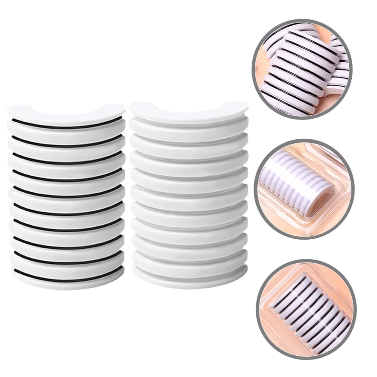 Beatifufu Self Adhesive Eyelash Strips Sweat Resistant Replacement Lashes for Easy Application Strips Box Total