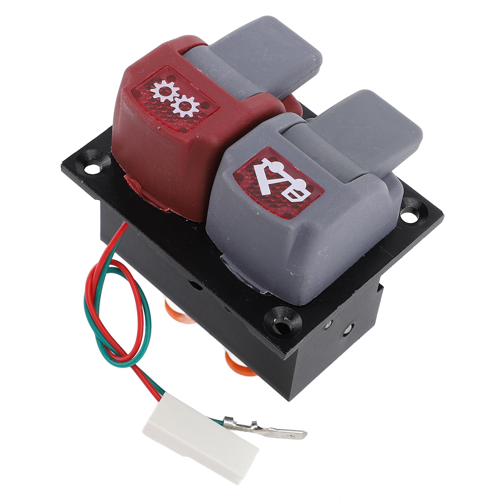 Válvula de doble control hidráulico, válvula hidráulica dual manual para semirremolques y maquinaria agrícola, accionada manualmente con 3 conexiones rápidas de aire, control de al