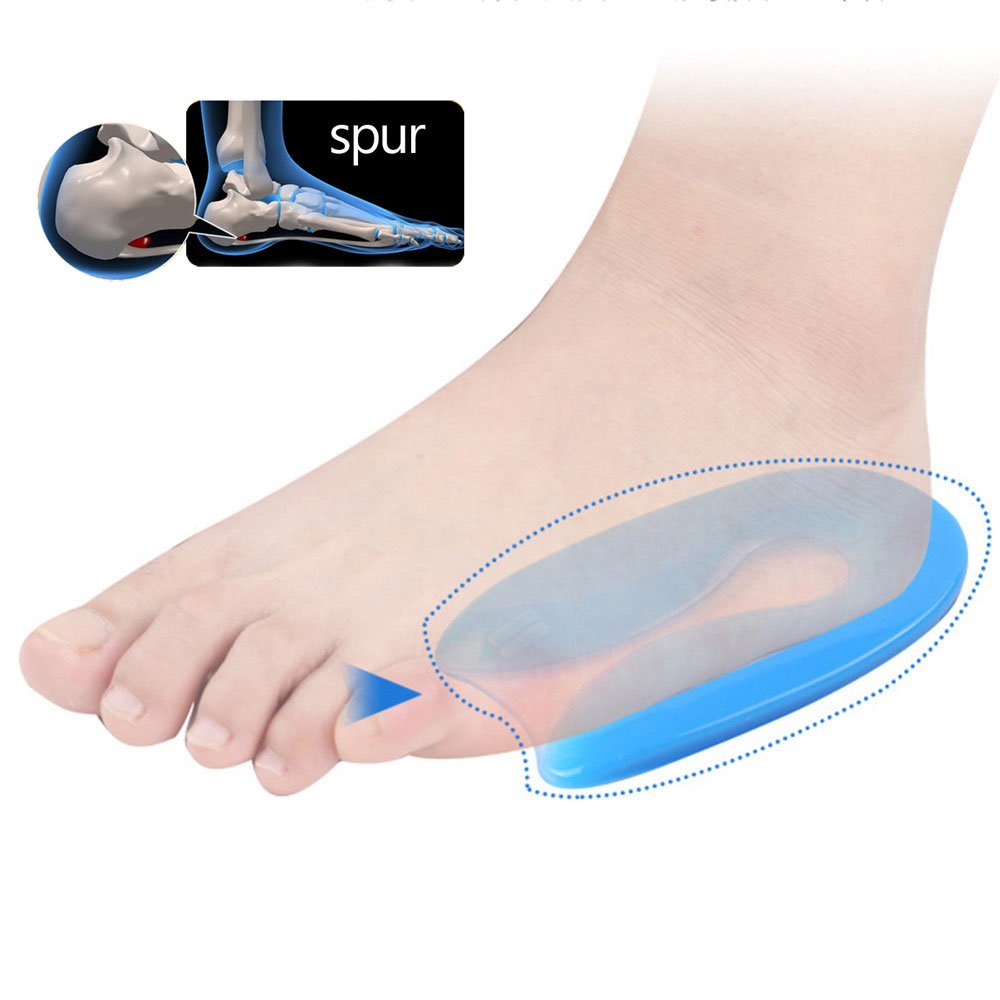 pedimend Plantarfasziitis Ferse Tassen – 4 Stück | Gel U-förmigen Fersenpolster | Achilles Fersensporn Schmerzen Bildschirmschutzfolien | Shock Kissen Support