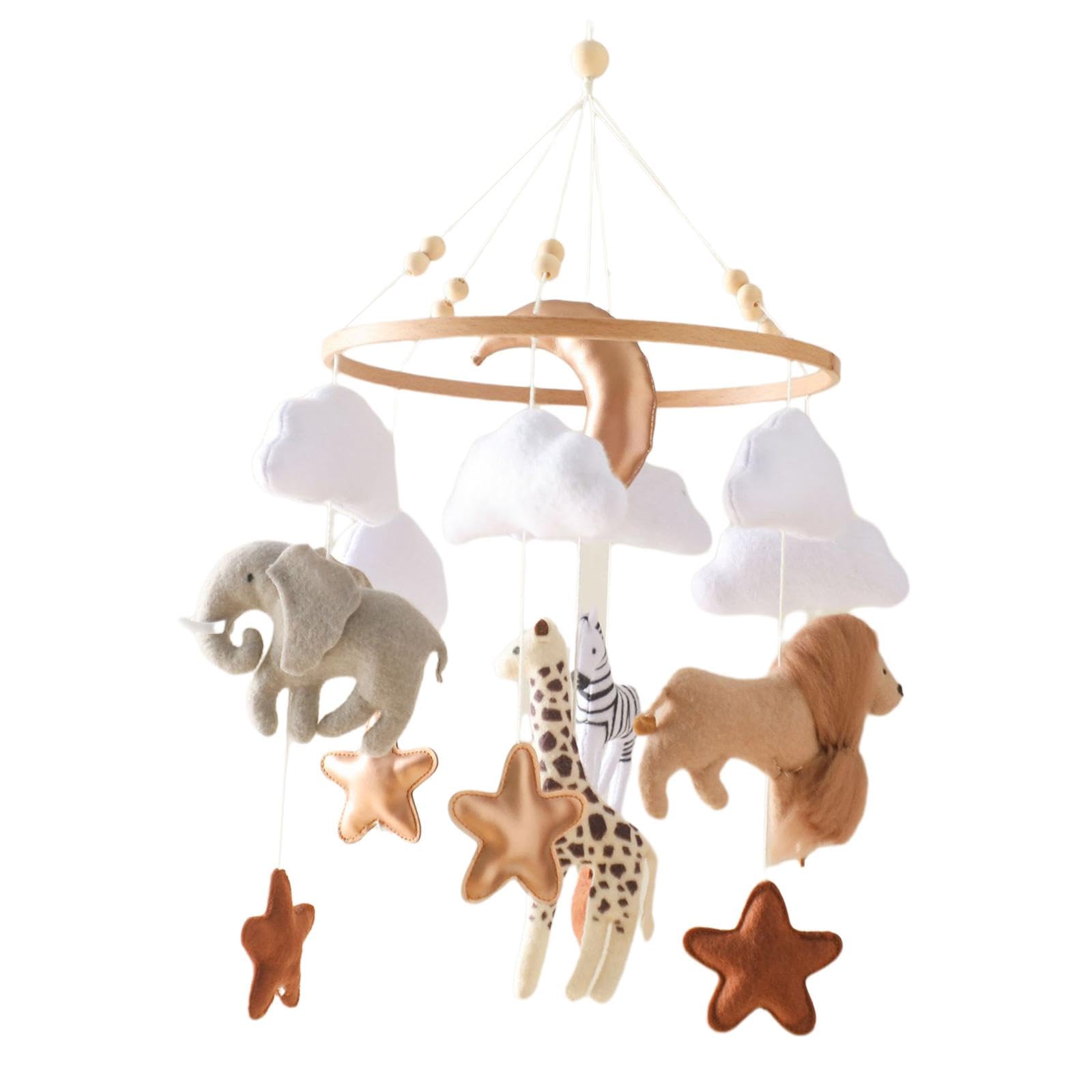 Ornamento Mobile per Culla, Campanellino per Letto, Giocattolo Sensoriale Nordico, Sonagli per Culla per Bambine E Bambini, Decorazioni per La Casa, R