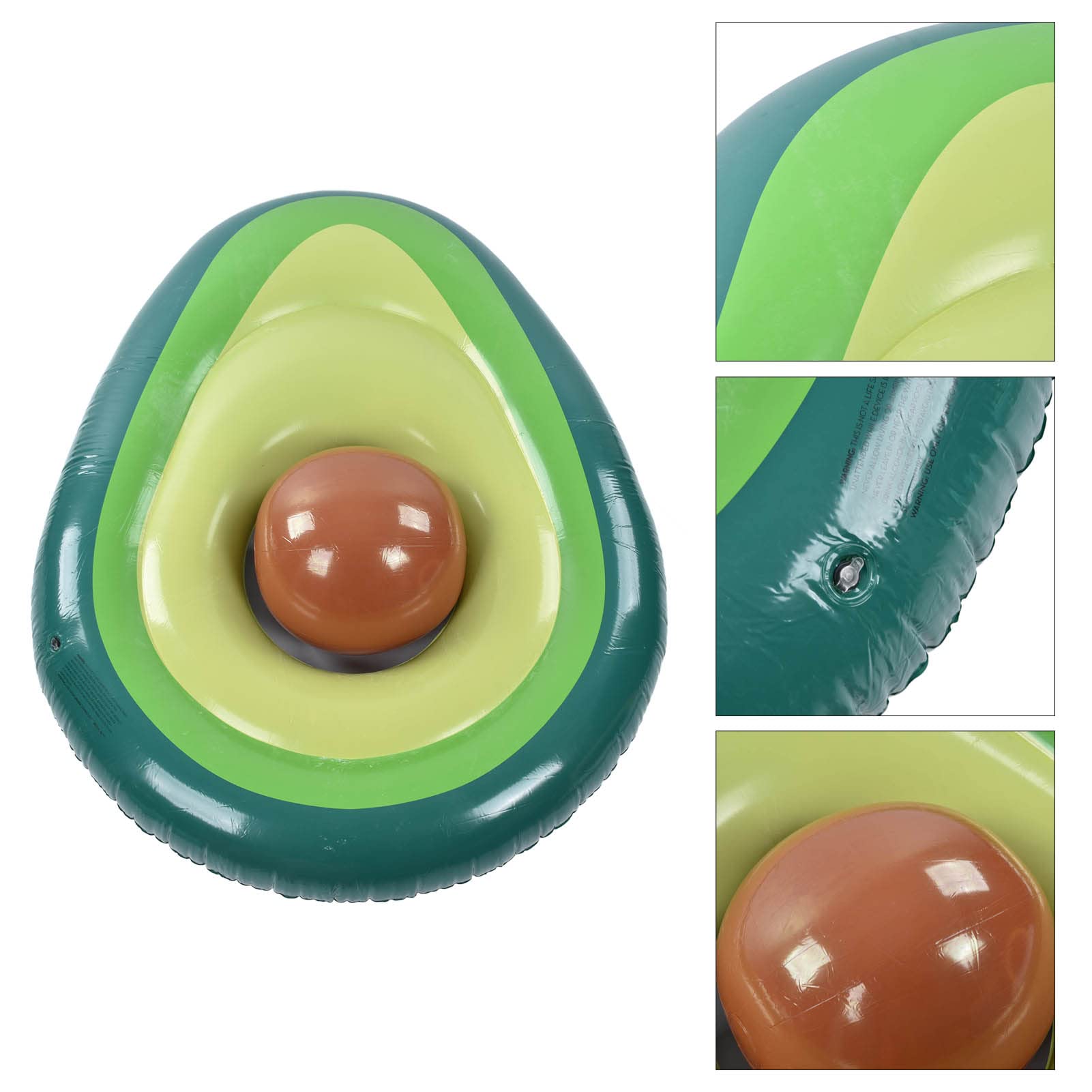 Flotador de Piscina de Aguacate Inflable de Agua de PVC de 63