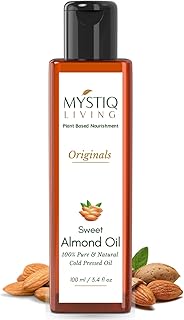 Mystiq Living Sweet Almond Oil for Face, Hair, Baby Massage, Glowing Skin (Badam Rogan) - 100 ML | Cold Pressed, 100% Pure & Natural-picture-40