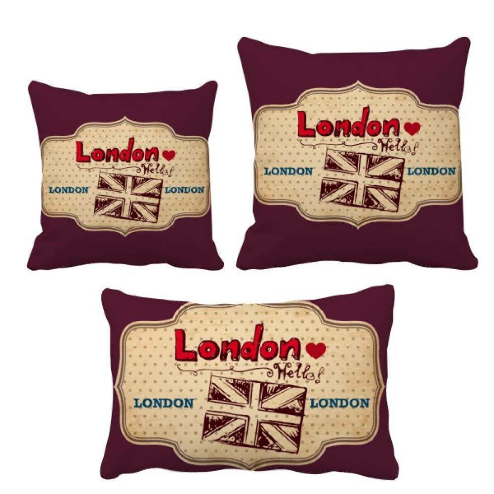 Coussin Union Jack Londres et son insert : le cadeau idéal pour fan de déco UK