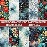 Photo Gallery capricorn aesthetic scrapbook paper 40 pages 20 sheets: astrology pattern paper: double sided for scrapbooking, card making, origami, diy and more Photo Gallery capricorn aesthetic scrapbook paper 40 pages 20 sheets: astrology pattern paper: double sided for scrapbooking, card making, origami, diy and more