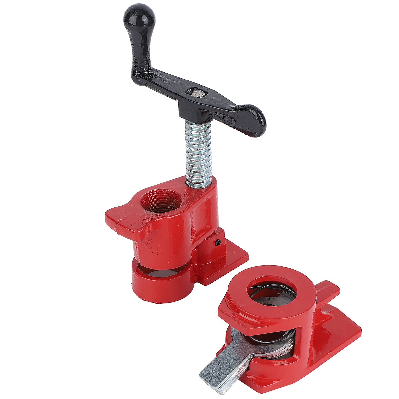 Juego de 4 Abrazaderas para carpintería, Juego de Abrazaderas para Madera y Metal, Placas Grandes de liberación rápida con Hoja Grande, Mango ergonómico o Banco de Trabajo para carpintería