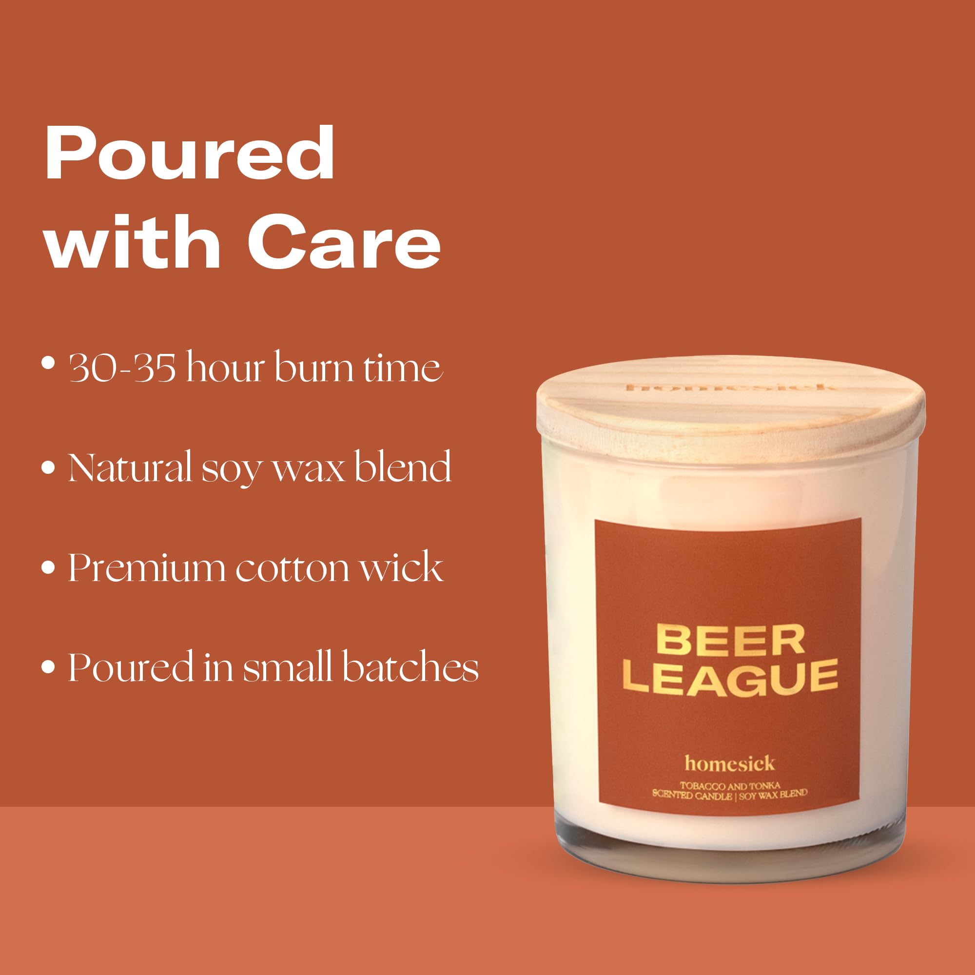 Amazon.com: Homesick Scented Candles for Home (Beer League) - 7.5