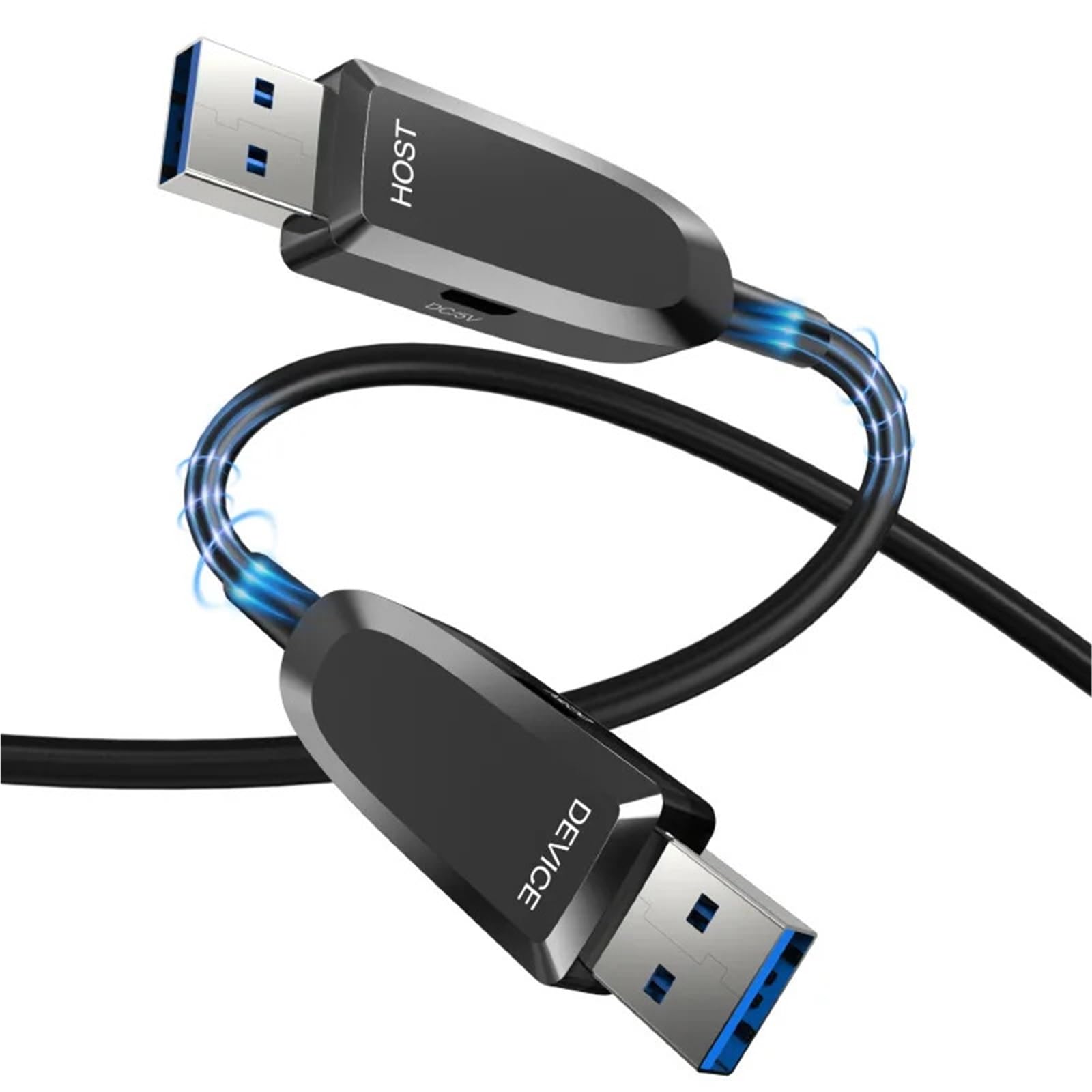 Cavo di prolunga USB 3.0 ottico attivo in fibra ottica Cavo di prolunga USB 3.1 da 10 Gbps con carica da 5 V Compatibile con USB 2.0 for fotocamera Smart TV(M to M,10m)