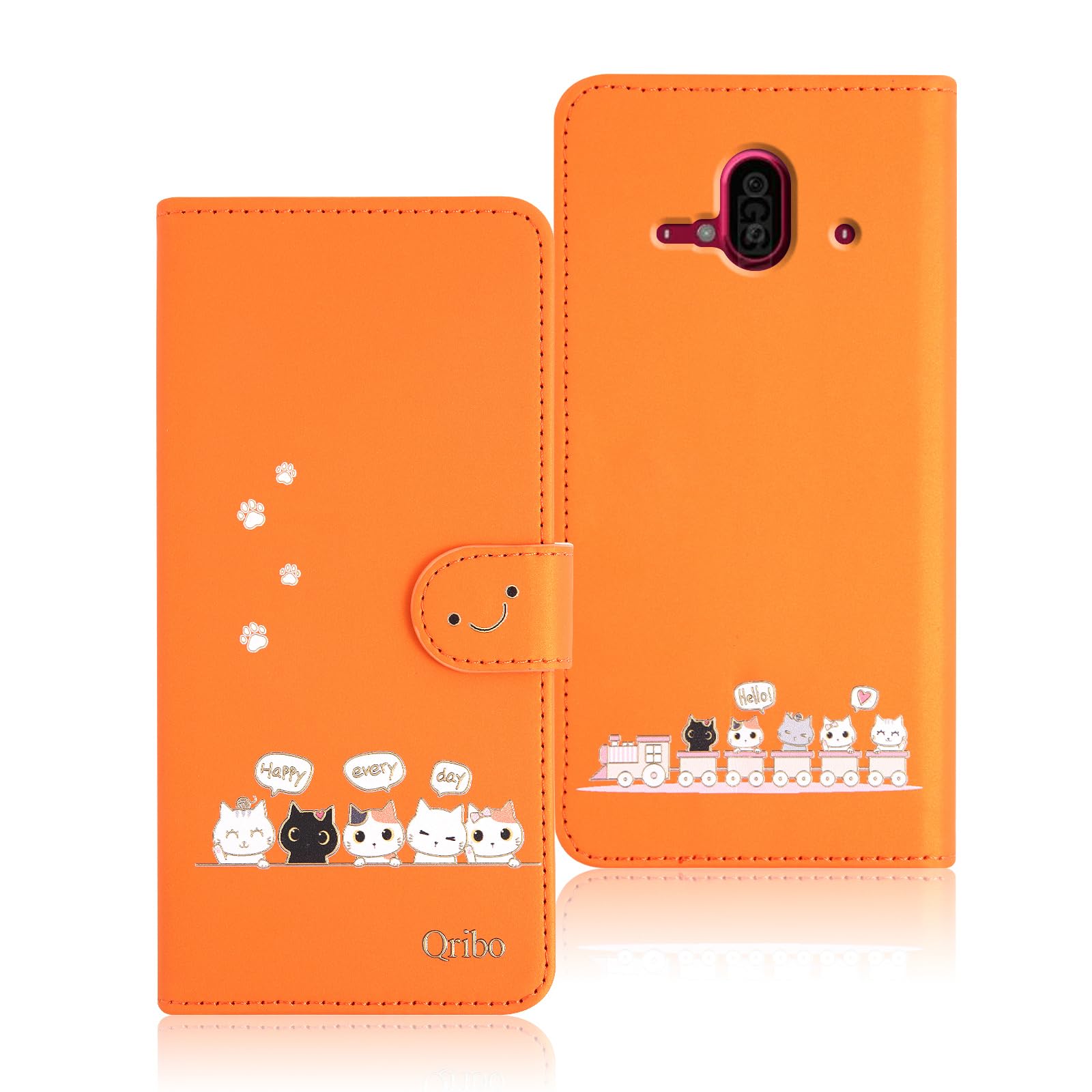 Amazon.co.jp: Qribo らくらくスマートフォン F-52B ケース 手帳
