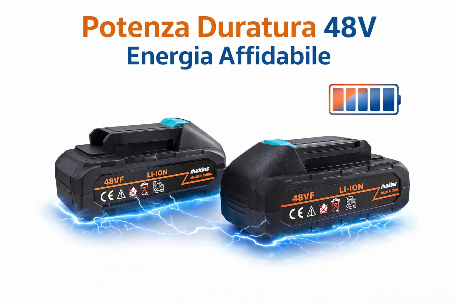 Forbice da Potatura, 2 anni di Garanzia, Doppia Batteria 48V, Kit accessori, Carica Batterie incluso, Cesoia da potatura Elettrica, Cesoie per Giardinaggio