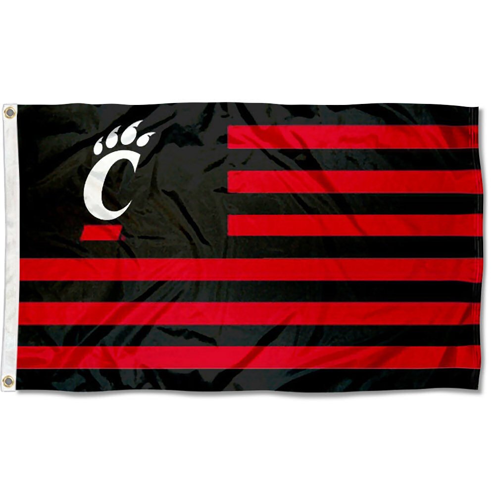 College Flags & Banners Co. Cincinnati Bearcats Stars and Stripes Nation Flag