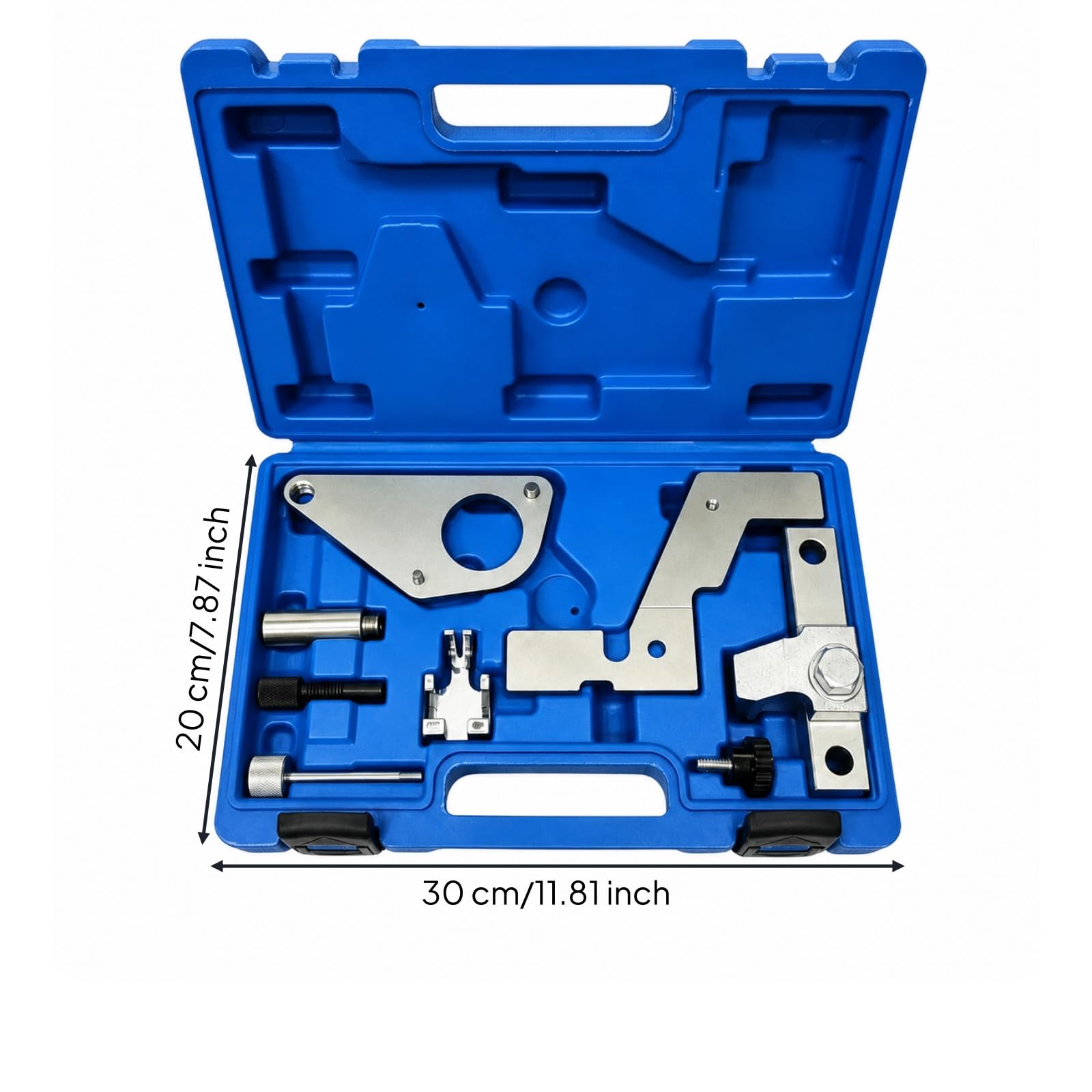 Set di Strumenti per Fasatura Design Compatto e Organizzato, Kit fasatura con Valigetta, Kit con Perni di Bloccaggio, per Riparazione Auto, Officina