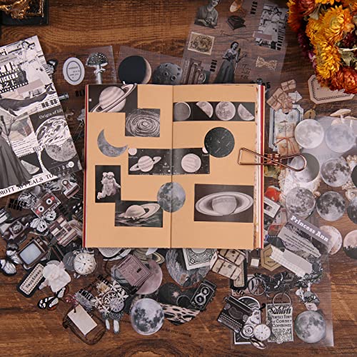 Lychii 160pcs (20Sheets) Scrapbooking Stickers, Self-Adhesive Assorted Pattern DIY Sticker for Scrapbook, Notebook, Journal, Calendar, Planner steampunk buy now online