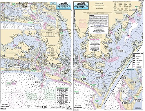 Captain Segull Inshore Morehead City to Cape Lookout, NC Fishing Nautical Chart
