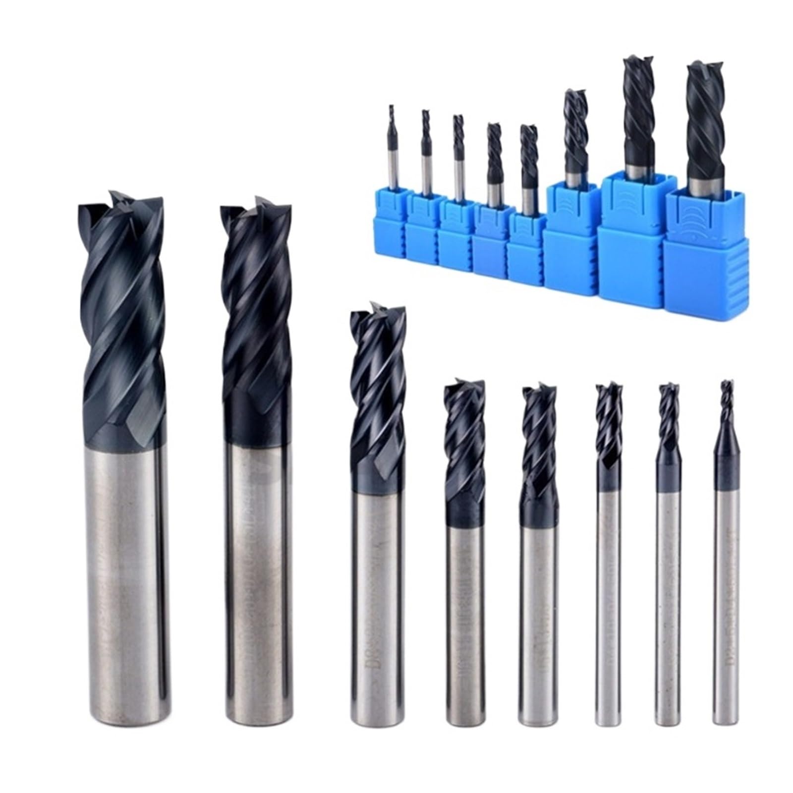 1 szt. Frez HRC50 frez palcowy ze stali wolframowej narzędzia do obróbki Cnc,0 mm-12, mm(12.0mm)