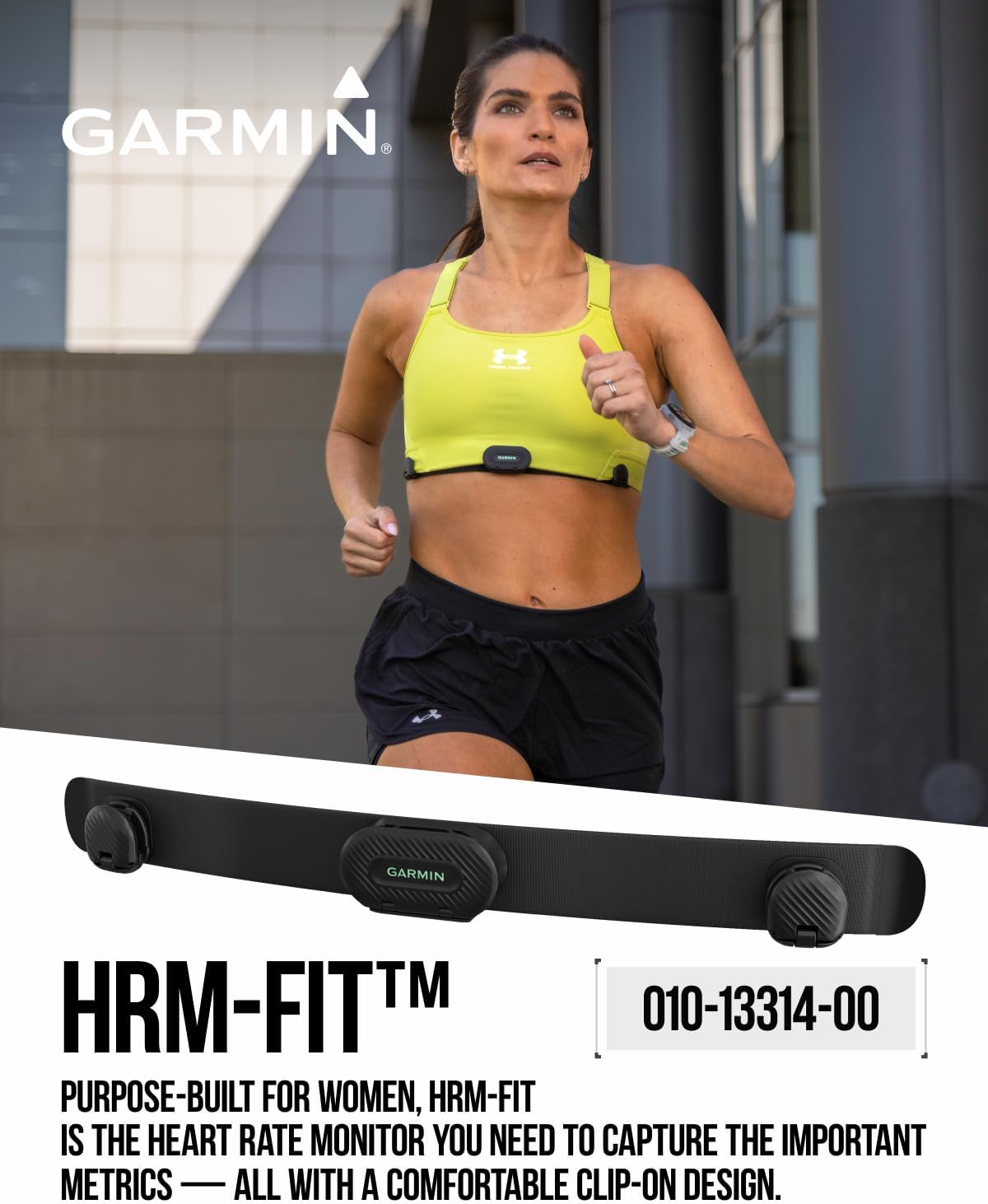 Wearable4U Garmin HRM-Fit - Women Heart Rate Real-Time Monitor w/a Comfortable Clip-on for Sports Bras | Up to 1 Year Battery Life | HRM for Running, Cycling Fitness. 010-13314-00 + Gift Bundle Wearable4U Garmin HRM-Fit - Women Heart Rate Real-Time Monitor w/a Comfortable Clip-on for Sports Bras | Up to 1 Year Battery Life | HRM for Running, Cycling Fitness. 010-13314-00 + Gift Bundle