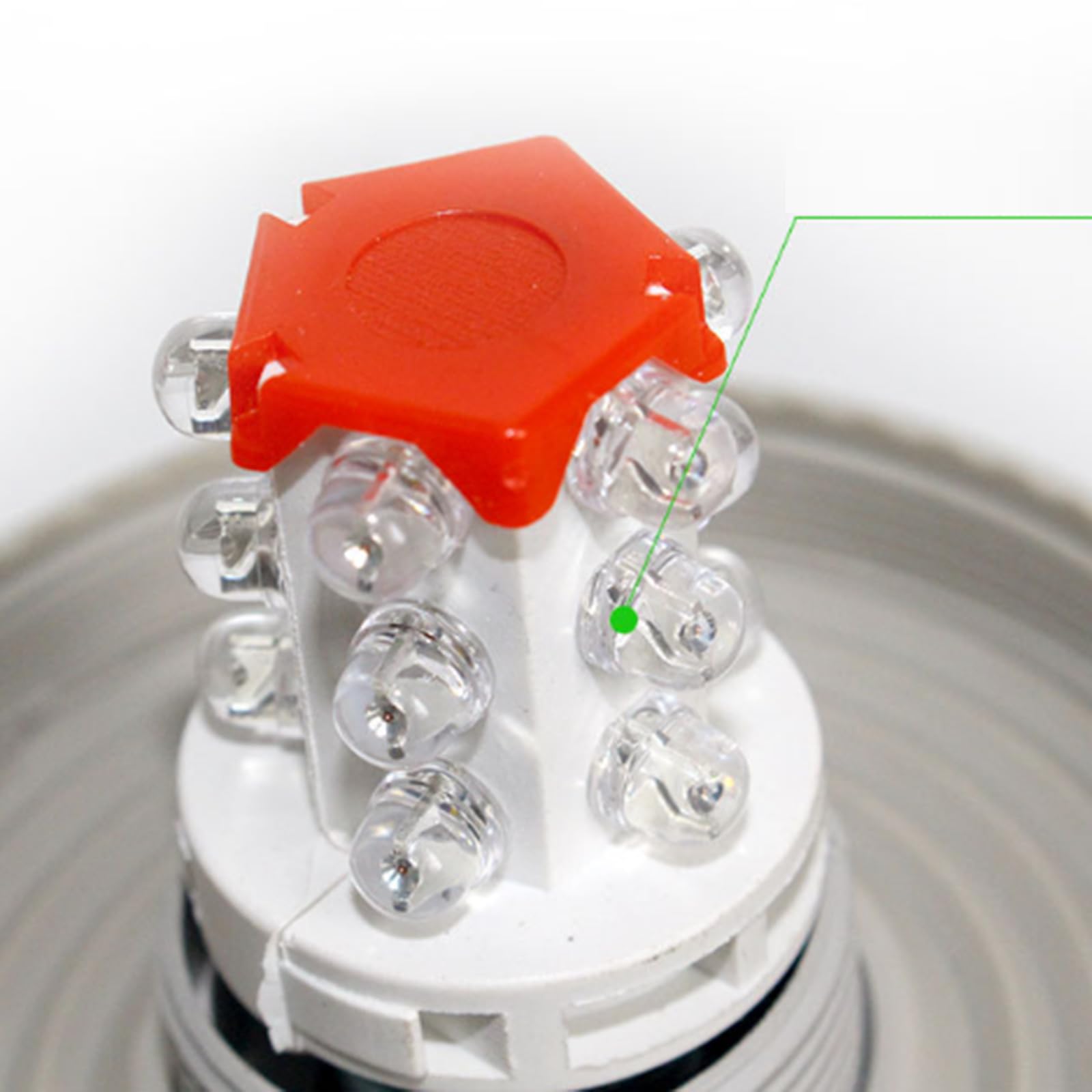 Unifizz Lampka ostrzegawcza Mini TB-30 uniwersalna lampa stroboskopowa LED czerwona awaryjna migająca lampa ostrzegawcza fabryki transport maszyny przemysł lampa alarmowa DC24V
