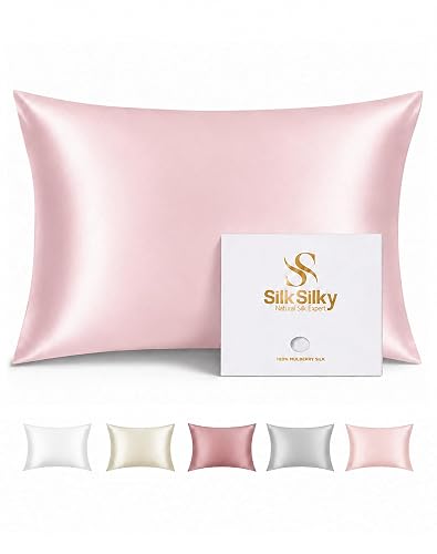 SilkSilky Organic Mulberry Silk Pillow Cases, Standard