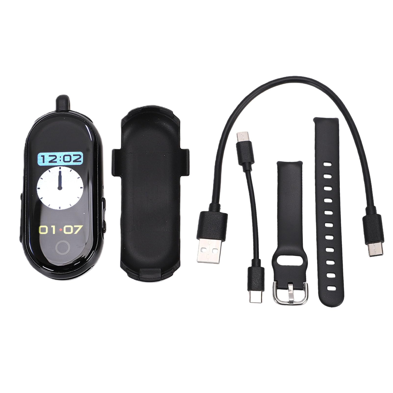 Gonetre Tragbarer Sprachrekorder mit 0,96-Zoll-Bildschirm, Tragbare (64G)