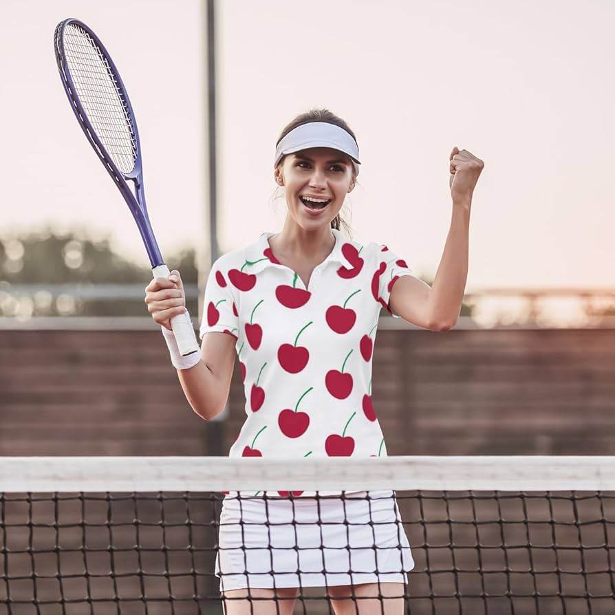 Amazon.co.jp: レディース ポロシャツ かわいい フルーツ柄