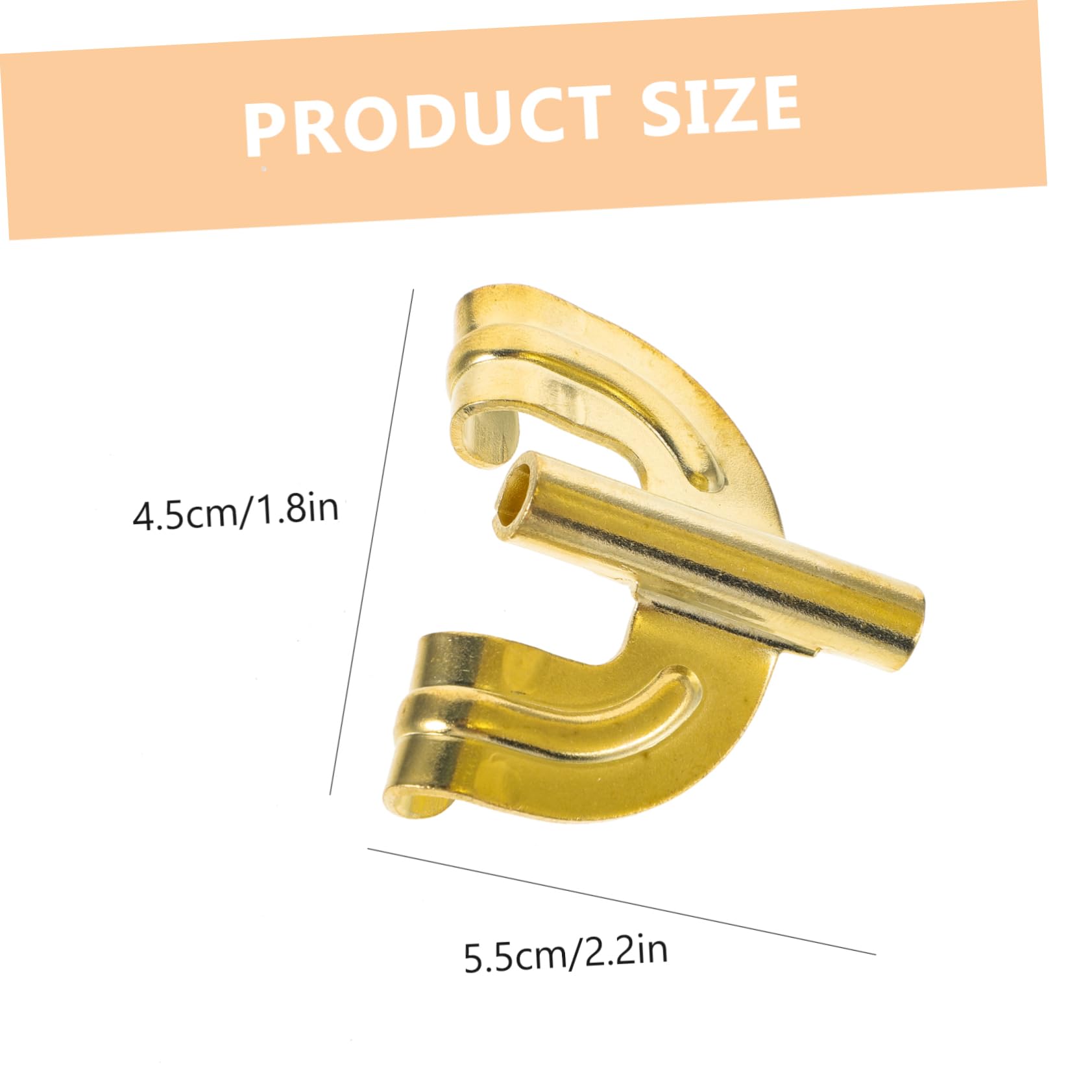 Yardwe 4Pcs Metal Drum Claw Hook Sturdy Bass Claw Hook for Drum Kits with Smooth Finish Replacement Assembly