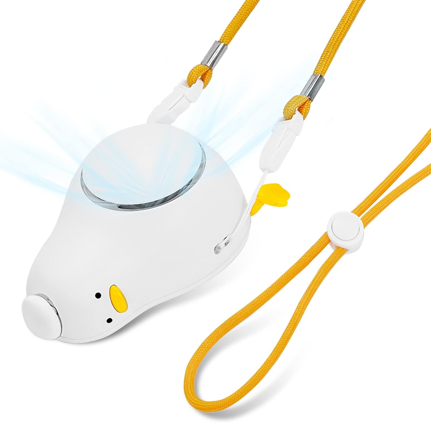 Portable Neck Fan, Mini USB Rechargeable Lie in Peace Duck Hanging Neck Fan with Adjustable Lanyard, Can Be Used as A Phone Stand, 3 Wind Speed Hands-Free Personal Fan for Indoor and Outdoor
