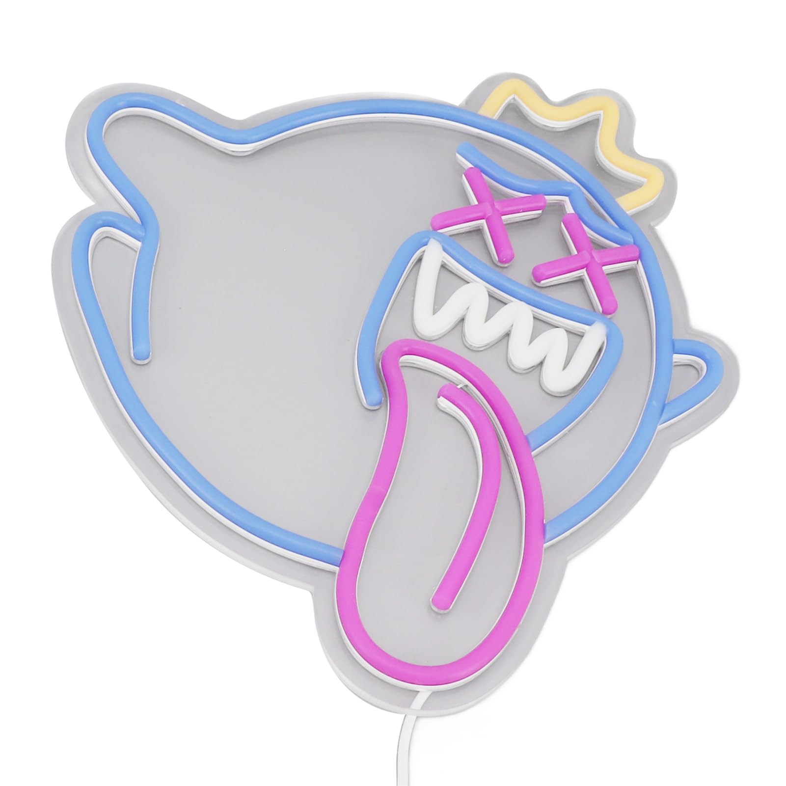Domary Ghost Neon Zasilany Przez USB, ściemnialny, Montowany na ścianie Neon LED Ghost z akrylową konstrukcją ABS do Wystroju Sypialni w Pokoju Gier