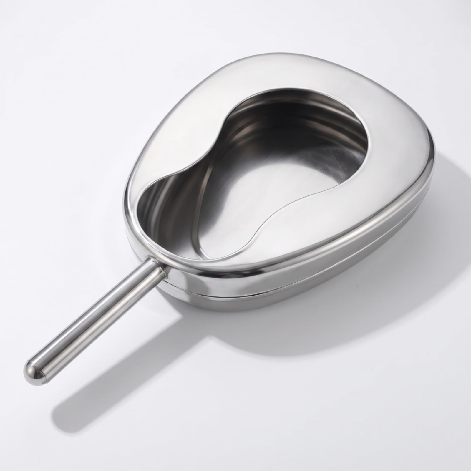 Padella Sanitaria Resistente Sanitario, Without Lid | In Acciaio Inox, Riutilizzabile, Padella per Allettati, Ospedale