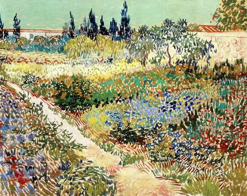 Toile Décoration Murale Le jardin d'Arles Van Gogh 60x90cm