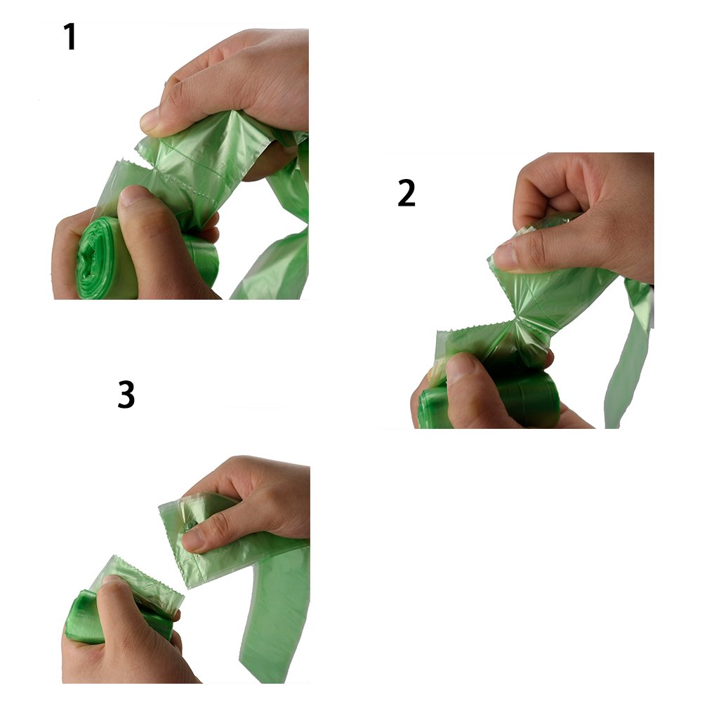 Kekow 1200 Sacchi per i rifiuti del Cane Verde con 2 Dispenser, inodore