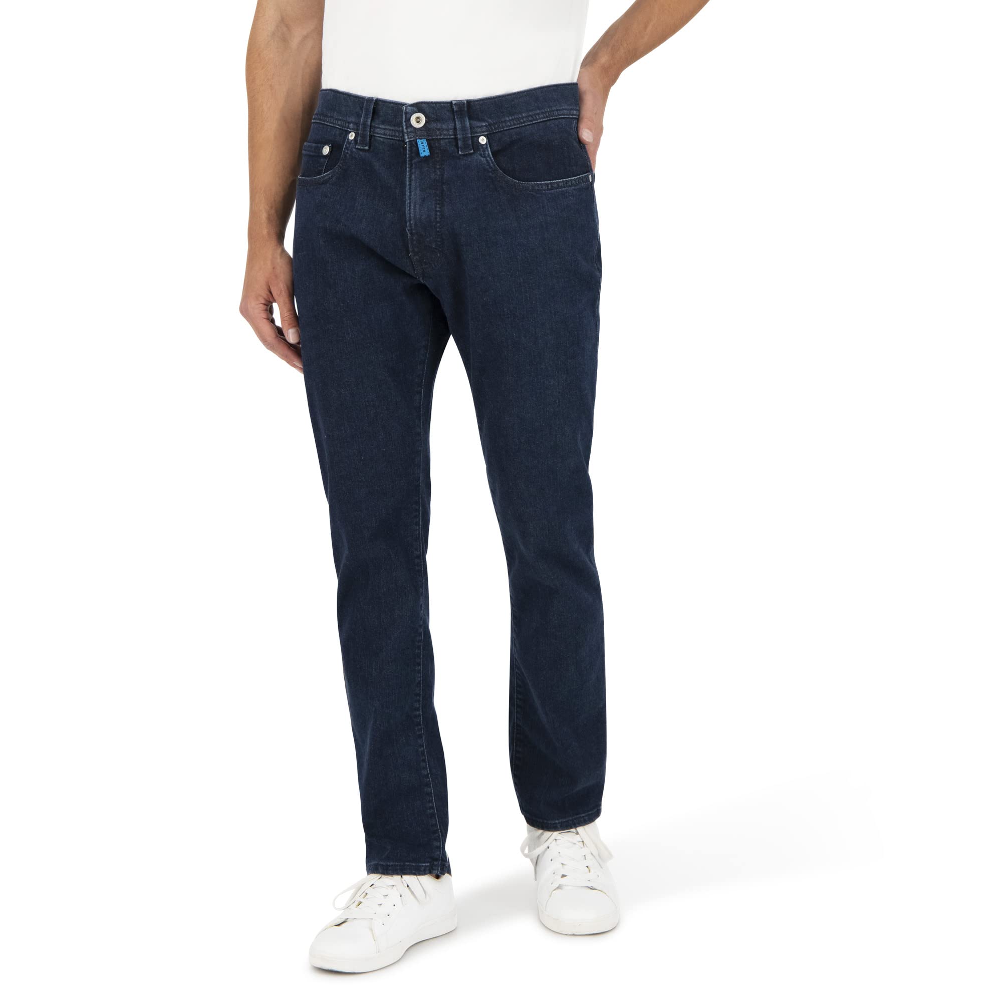 Pierre Cardin Lyon Tapered Jeans, Blue Stonewash, 34W x 30L para Hombre