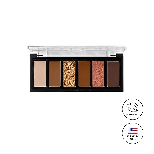 Miniatura 10 de Milani Mini paleta de sombras de ojos dorada con 6 tonos mate y brillantes, problemas de champán