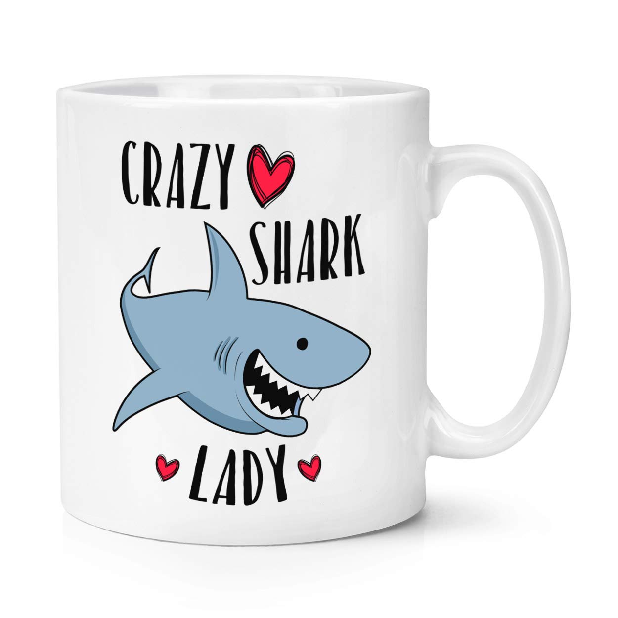 Crazy Shark Lady 10oz Mug Cup
