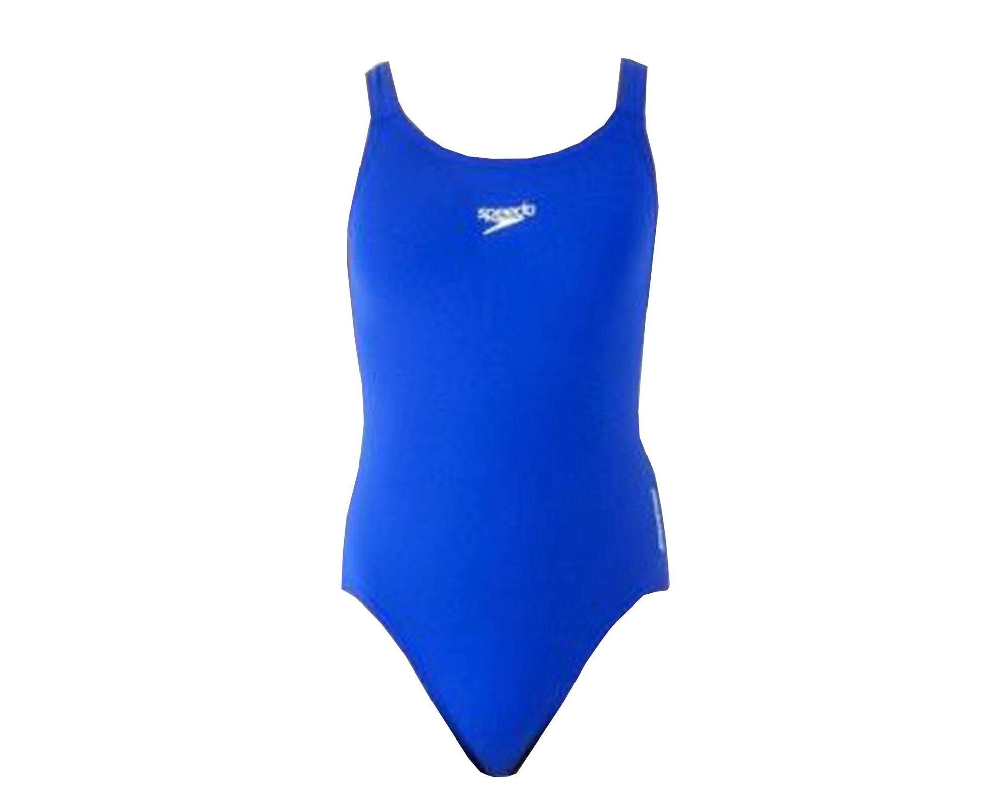 Speedo Girls’ Essential Endurance Plus Medalist Swimming Costume, Unisex Child Girls, Blue