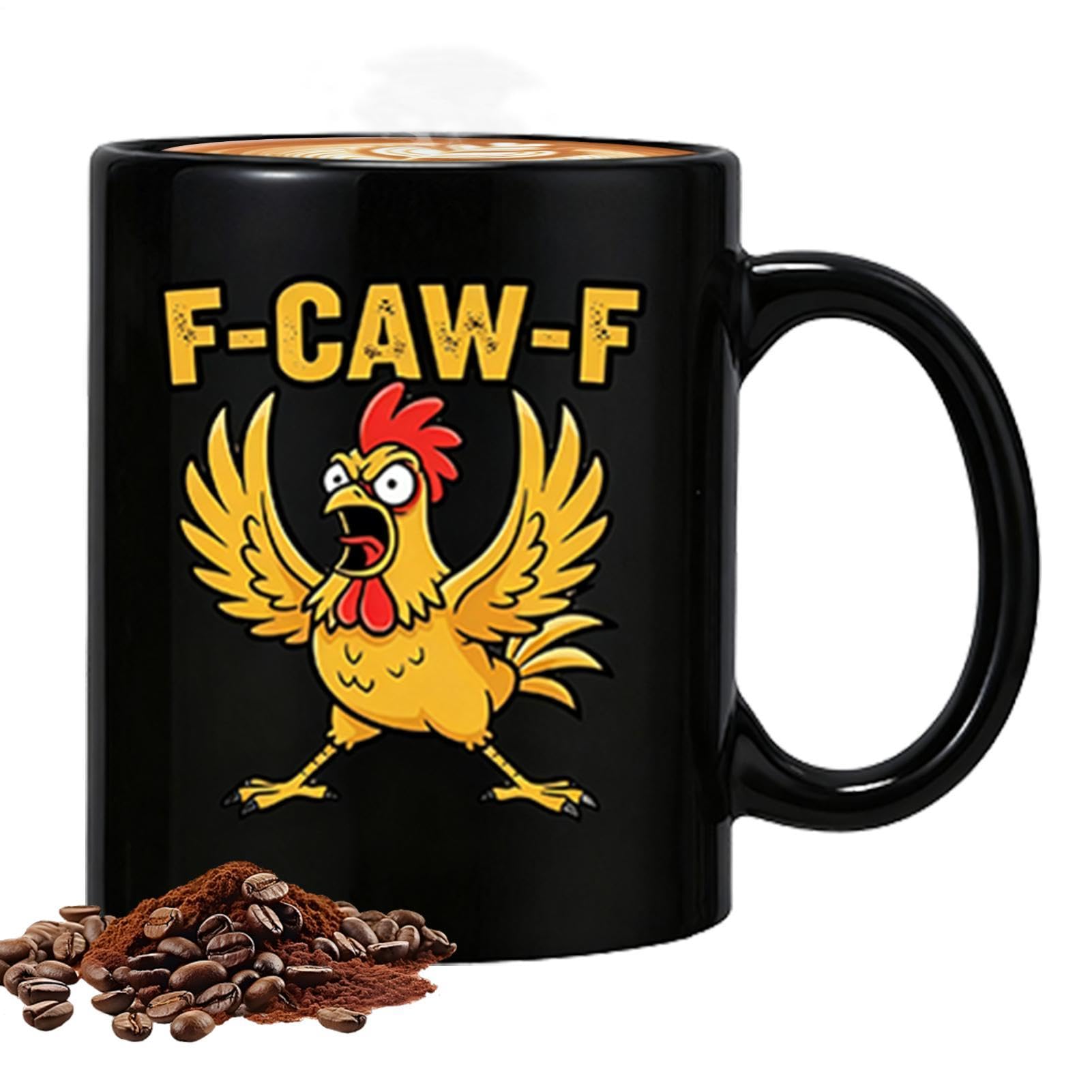 Taza gallina de cerámica decorativa 330 ml para coleccionistas