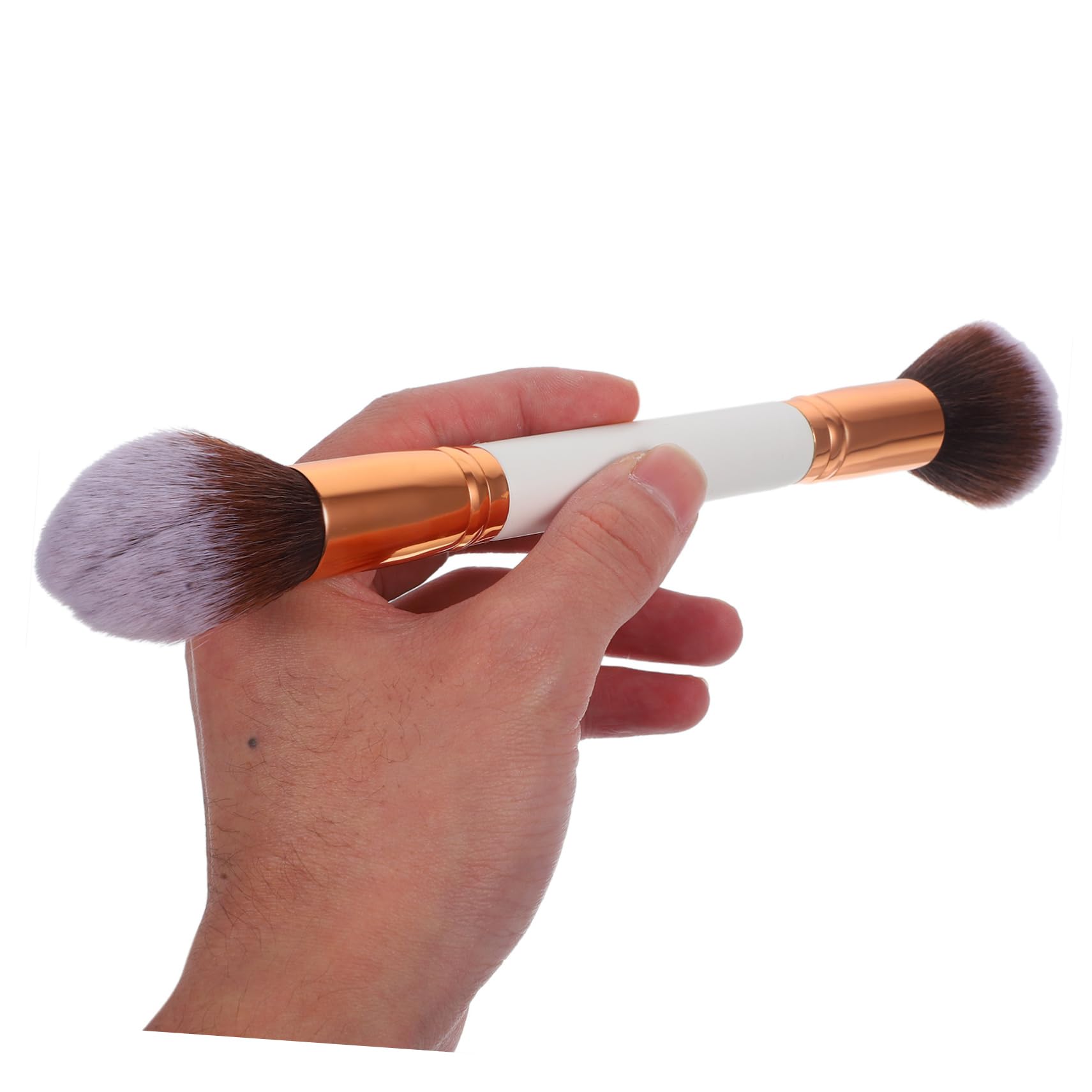 Healeved Set Di 3 Pennelli Per Il Trucco 6 Pezzi Con Manico in Legno A Doppia Estremità E Setole in Nylon Per Cosmetici Da Donna Per Il Trucco Quotidiano