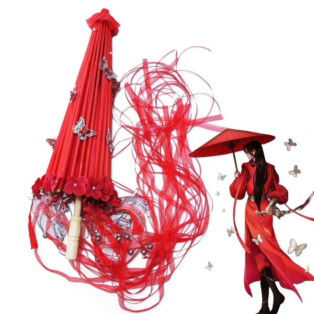 Amazon.co.jp: XINGYUNSHI「天官賜福」三郎 花城 血雨探花 銀蝶傘