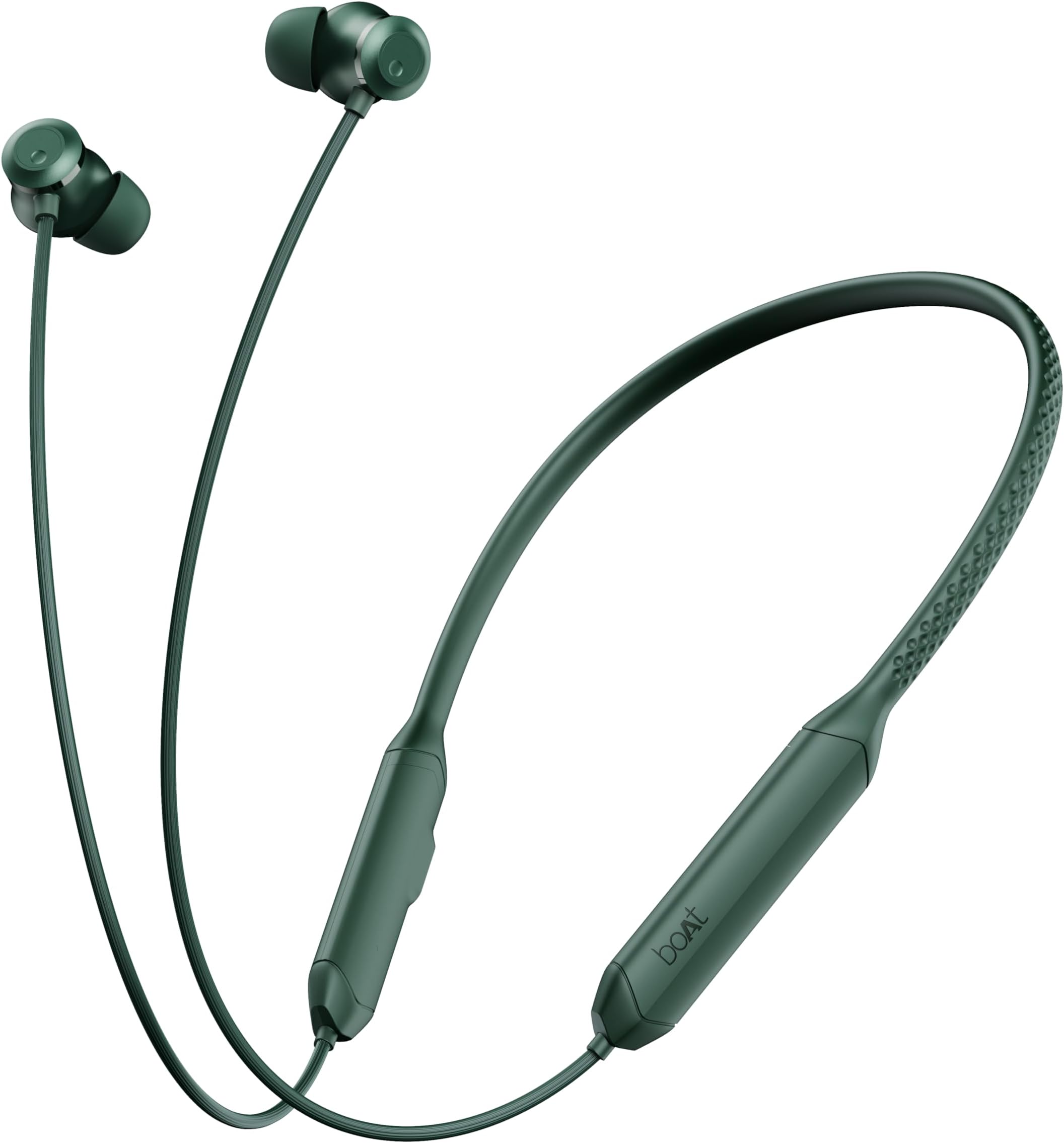 Rockerz 255 Z Plus,AI-Enx Tech,Spatial Audio,50HRS Battery,Low Latency Mode,Fast Charge,App Support,IPX4,GFPS,BT V5.3,Bluetooth Neckband,Wireless with Mic in Ear Earphones (Pine Green)