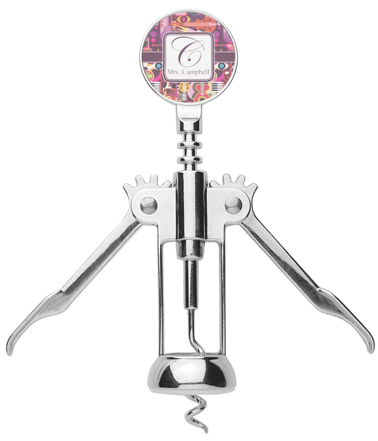 Personalized Abstract Music Corkscrew