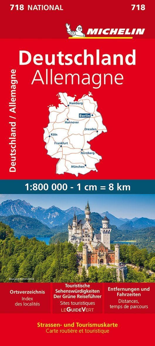 Michelin Deutschland: Straßen- und Tourismuskarte; Auflage 2023
