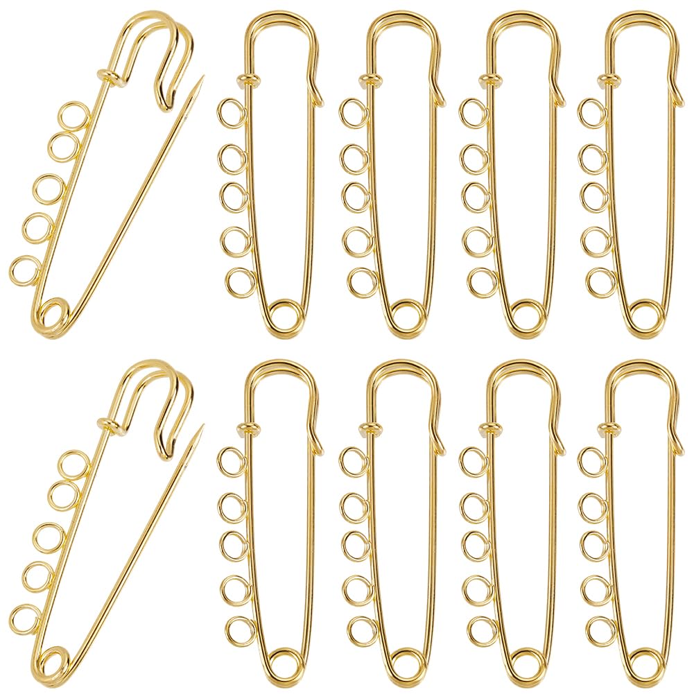 Broches de sûreté d'une finition dorée remarquable pour kilts