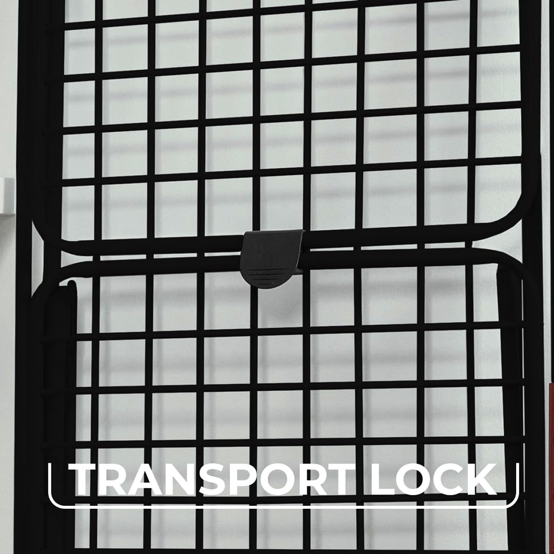 Vileda King Ultimate Wäscheständer, Black Edition, XXL-Leinen für weniger Falten, Trockenlänge: 20 m, Kleinteilehalter, stabil und robust, einfacher Transport Dank Sicherung und Rollen, Comfort-Pack