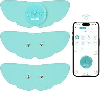 Wireless Tens Unit Muscle Stimulator for Pain Relief, 26 Mode 25 Intensity APP Controlled Bluetooth Wireless TENS & EMS Muscle Stimulator - Used to Relieve Pain in All Parts of The Body (Blue)