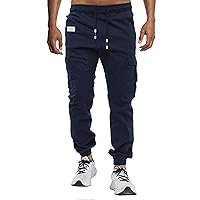 VMSUCIJ Pantaloni Jogging Uomo Pantaloni Casual Cotone Pantaloni Sportivi con Elastico