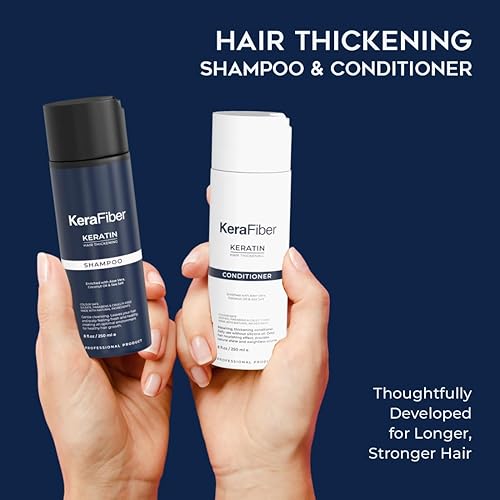 Miniatura 2 de Champú y acondicionador de queratina para engrosar el cabello, enriquecido con aloe vera, aceite de coco, promueve el crecimiento natural del