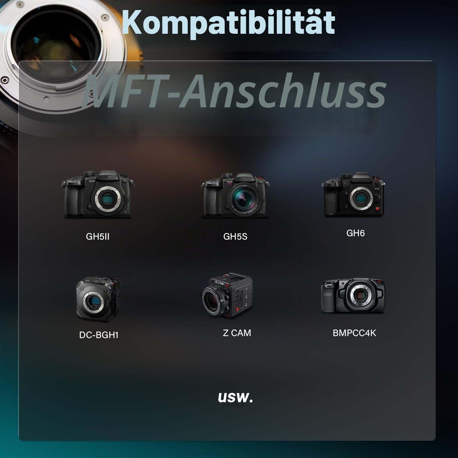 SIRUI Night Walker 24mm Cine-Objektiv mit Manuellem Fokus, T1.2-Objektiv mit großer Blende und S35 Frame Prime Lens für M4/3 Montieren Cameras, für BMPCC4K, GH5II, GH6, Z Cam (MS24M-B, Schwarz)