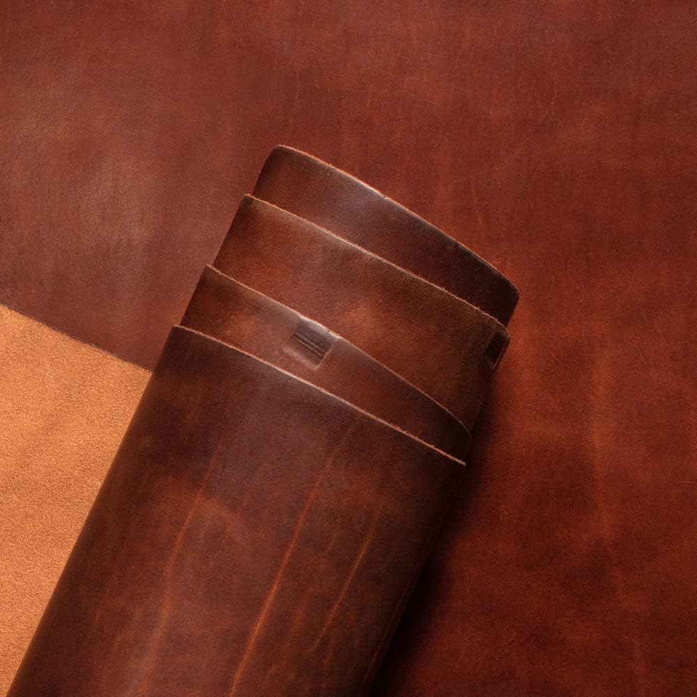 Wickett & Craig Traditional Harness Leather, Side, Medium Brown