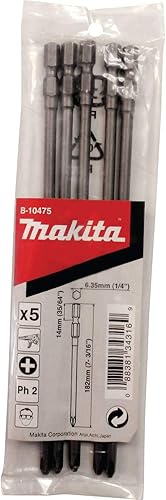 Miniatura 3 de Makita B-10475#2 (7-3/16") Phillips Power Bit, 5/pk