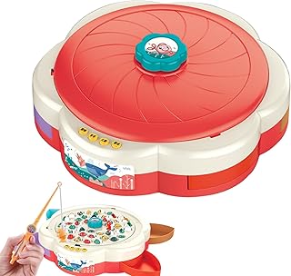 Renchey Magnetisches Angelspiel Für Kinder - Angelspiel Brettspiel Mit Musik Für Kleinkinder - Spielzeug Für Eltern-Kind-Interaktion Für 4-6 Jährige